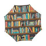 Reverse Umbrella Vector Of Library Book Shelf Windproof for Car