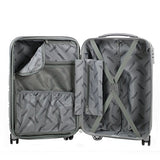 AGT Spinner TSA 2-Piece, Checked, Carry-On Luggage (30 inch, Black)