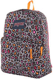 Jansport Superbreak Backpack - Grey Rabbit Lucy Leopard