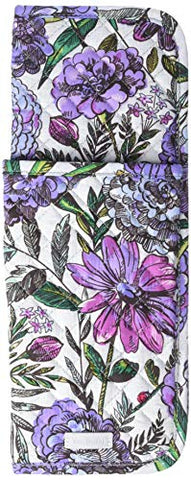 Vera Bradley Iconic Curling & Flat Iron Cover, Signature Cotton, Lavender Meadow