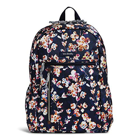 Vera Bradley Lighten Up Study Hall Backpack, Polyester, cut vines