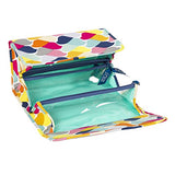 Iota by C.R. Gibson Flock of Color Fold and Go Cosmetic Case