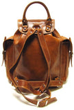 Floto Leather Roma Pack in Vecchio Brown - backpack