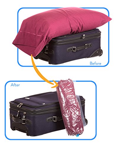 No Vacuum Space Up 4 Storage Compression Travel For Suitcases Needed Bags  Sizes