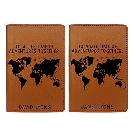 To A Lifetime Of Adventure Together - Couple Passport Cover - Set of 2