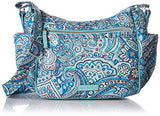 Vera Bradley Iconic On The Go Crossbody, Signature Cotton, Daisy Dot Paisley