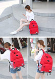 School Bag for Girls,Hey Yoo 2019 Waterproof Casual School Backpack Bookbag Backpack for Girls School (red)