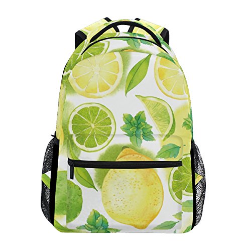 Shop Backpack Travel Lemon Cartoon School Boo – Luggage Factory