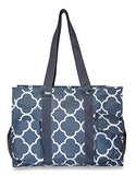 Ever Moda Moroccan Utility Tote Bag (Grey)