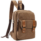 Berchirly Unisex Vintage Canvas Shoulder Messenger Bag Crossbody Bags