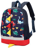 Kid Backpack Boy Preschool with Strap Dinosaur Blue Kindergarten Leash Bookbag