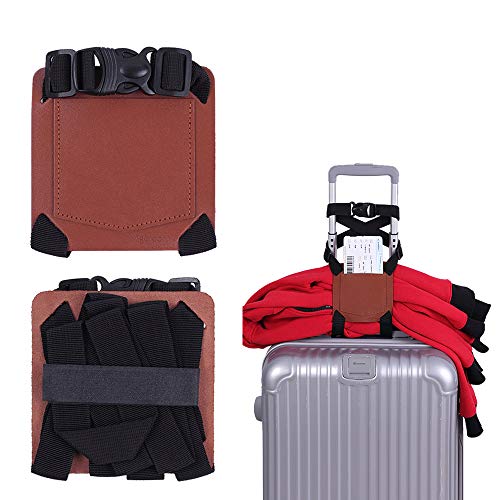 WESTONETEK Pack of 2 Add-A-Bag Luggage Strap, Adjustable Suitcase Straps Belt Travel Accessories