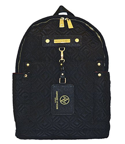 Adrienne Vittadini Studio Black Suave Quilted Backpack - Ships Fast!!!