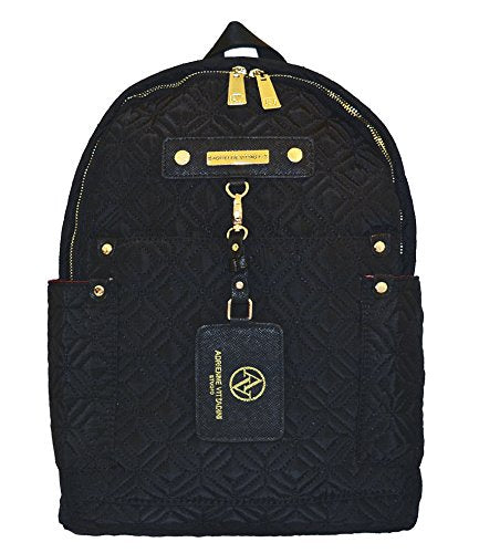 Adrienne Vittadini Quilted Backpack in Black