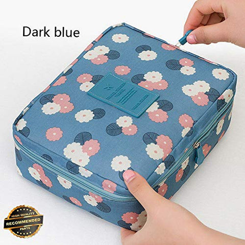 Gatton 1Г—Portable Travel Makeup Toiletry Case Pouch Flower Print Organizer Cosmetic Bag | Style