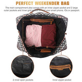 Oflamn Weekender Bag for Women Carry-On Luggage Bohemian style Duffle Bag Overnight Bags 3-4 Day' Travel Bags with Separated Shoes Compartment