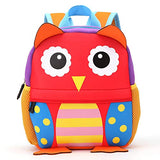 Cute Toddler Backpack Toddler Bag Plush Animal Cartoon Mini Travel Bag for Baby Girl Boy 2-6 Years, Owl Small