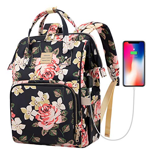 Laptop Backpack for Girls, Womens High School Backpack with USB