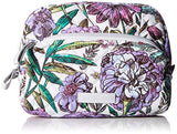 Vera Bradley Iconic Medium Cosmetic, Signature Cotton, Lavender Meadow