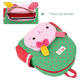 Little-Sweet Cute Rabbit Toddler Backpacks Kids School Bags Children Preschool Lunch Bags (Rose Red)