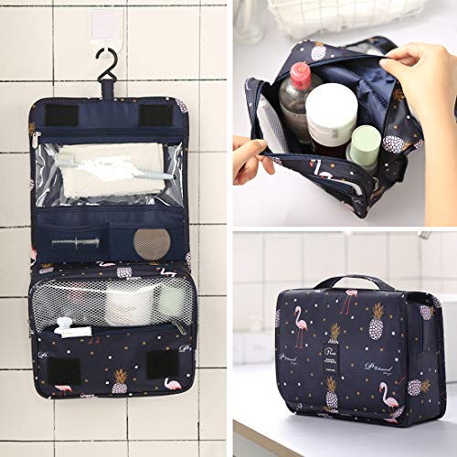 Fourthly Small Toiletry Bag, Water Resistant Toiletries Bags for Men Nylon  Travel Toiletry Organizer Mini Makeup Bags for Women, black