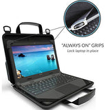 UZBL 11-11.6 inch EVA Always On Work-in Protective Laptop Sleeve and Case with Accessory Pouch,