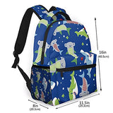 Funny Fishes And Sharks Backpack All Over Print Daypack Casual Travel Book Bag