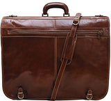 Floto Luggage Venezia Garment Bag Suitcase, Vecchio Brown, Large
