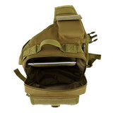 Tactical Military Daypack Sling Chest Pack Bag Molle Laptop Backpack Large Crossbody Bag (ACU camo)