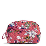 Vera Bradley Iconic Mini Cosmetic in Coral Floral Signature Cotton