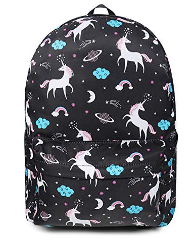 FITMYFAVO 15" Unicorn Ultralight Backpack | Bookbag | Daypack with YKK zippers for Teens & Adults