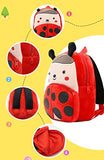 Cute Toddler Backpack Toddler Bag Plush Animal Cartoon Mini Travel Bag for Baby Girl Boy 1-6 Years (Beetle)