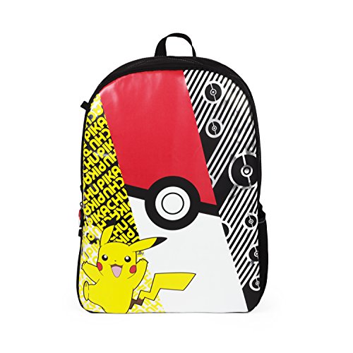 Pokemon Backpack Sublimated Character Laptop School Travel Backpack  Multicoloured