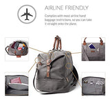 Canvas Travel Tote Luggage Men's Weekender Duffle Bag with Shoe compartment (Dark Grey)