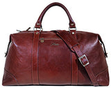 Floto Collection Cabin Duffle Bag in Vecchio Brown Italian Calfskin Leather