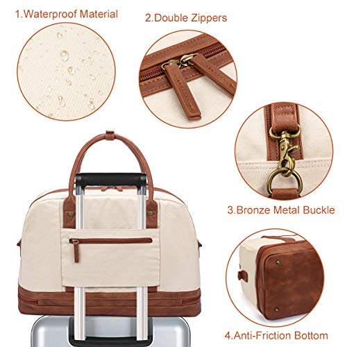 Travel bag Ba&sh Beige in Cotton - 34838185