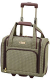 London Fog Softside 3 Piece Set, Tan Square Jacquard