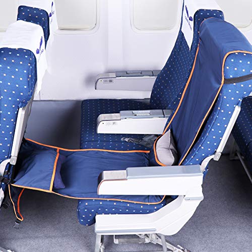 JayCreer Airbus Boeing Aircraft Seat Cushion and Foot Rest Hammock For  Airplane Travel