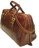 Floto Luggage Trastevere Duffle Travel Bag, Vecchio Brown, Medium