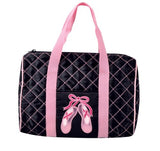 Dansbagz Quilted on Pointe Duffel Bag One Size Black