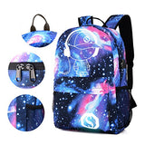 DOLIROX Anime Luminous Backpack Cool Fashion Boys Girls Outdoor Backpack Daypack Unisex Shoulder