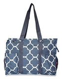 Ever Moda Moroccan Utility Tote Bag (Grey)