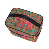 Makeup Bag Paisley Elephant Travel Cosmetic Bags Organizer Train Case Toiletry Make Up Pouch