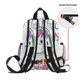 Cute Kid's Toddler Backpack Unicorn Schoolbag for Boys Girls,Kindergarten Children Bag Preschool Nursery Travel Bag with Chest Clip(Music Floral Unicorn)