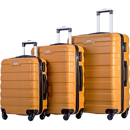 Merax travelhouse 3 sales piece hardside luggage set