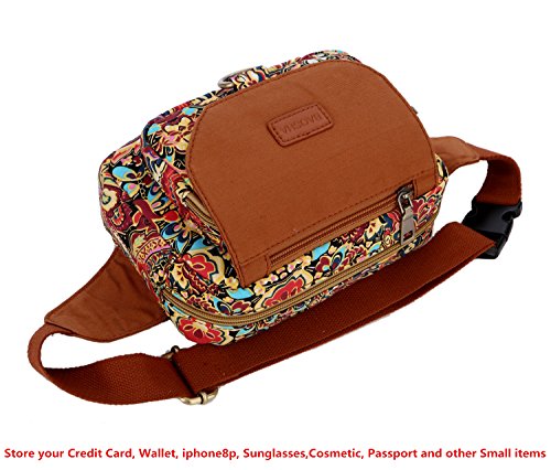  BAQAI Bum Bag Large Capacity Multi-Layer PU Waist Bag for Men  and Women Outdoor Sports Practical Wear-Resistant Messenger Bag (Color :  Pink)