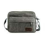 GEARONIC TM Men Vintage Crossbody Canvas Messenger Shoulder Bag School Hiking Military Travel