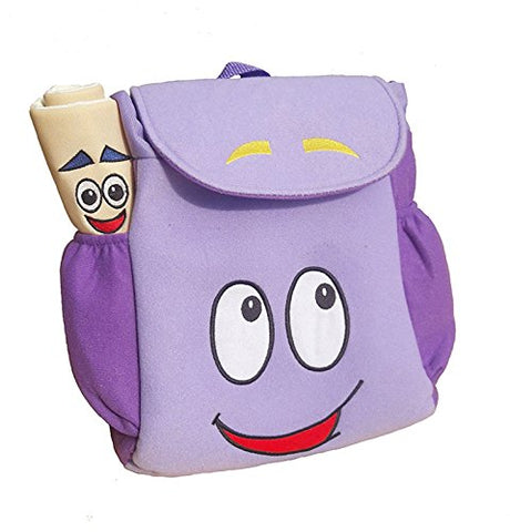 Dora Explorer Backpack Rescue Bag with Map,Pre-Kindergarten Toys PurpleZhicheng