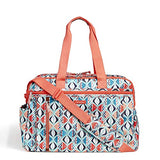 Vera Bradley Lighten Up Weekender Travel Bag, Polyester, Go Fish