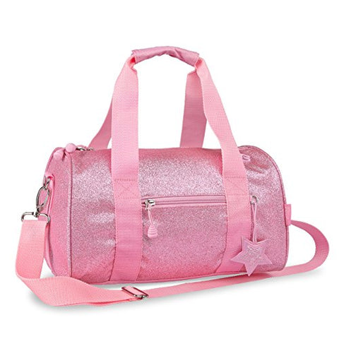 Bixbee"Sparkalicious" Kids Glitter Medium Duffle - Pink